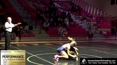 120 lbs Round 2 (3 Team) - Ava Drew, Mount Olive/Randolph vs Cora Almendinger, Lenape Valley/Hopatcong