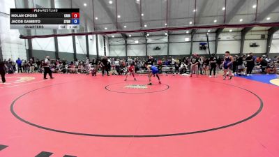 U16 FS - 94-100 Quarters - Nolan Cross, Canada vs Jacob Gambito, Scrap Yard Garage Wrestling