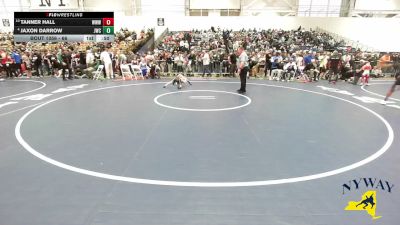 66 lbs Cons. Round 4 - Jaxon Darrow, Journeymen Wrestling Club vs Tanner Hall, Warrior Warehouse Wrestling