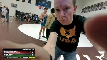 220 lbs Semifinal - Davin Mattimoe, Team Braves Wrestling Club vs Cale Haws, Unattached