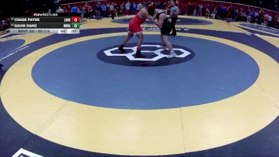 D2-215 lbs Cons. Round 1 - Gavin Hang, West Branch vs Chase Payne, London
