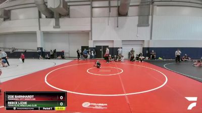 50 lbs Round 5 - Zoe Barnhardt, Takedown-City Wrestling vs Reece Lizak, Texas Elite Wrestling Club