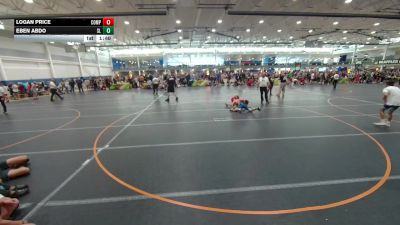 132 lbs Cons. Round 5 - Logan Price, Unattached vs Eben Abdo, Unattached