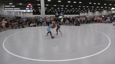 85 lbs Quarters - Audrey Ison, Contenders Wrestling Academy vs Mackenzie Amidon, MTC - MANTANONA TRAINING CENTER