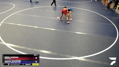 115-118 lbs Round 1 - Kiera Hagman, Minnesota vs Hanah Schuster, Pinnacle Wrestling Club