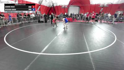 120 lbs Cons. Sub-rd Of 16 - Andre Rice, Beat The Streets Chicago vs Steven Uden, Patton Trained