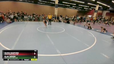 42-43 lbs Round 1 - Elan Winski, Scots Wrestling Club vs Olivia Radford, Eagles Wrestling Club