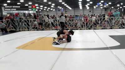 126 lbs Rr Rnd 3 - Bentley Newman, Fight Barn WC - HSB vs Ethan Lopez, Whitted Trained National Dual Team - HSB