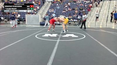 285 lbs Champ. Round 1 - Caleb Pruitt, Reinhardt University (GA) vs Sebatian Echeverria, Southern Oregon