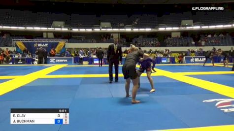 ELISABETH CLAY vs JESSICA BUCHMAN 2018 World IBJJF Jiu-Jitsu No-Gi Championship