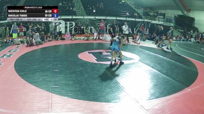 80 lbs Weston Ekle, Alaska 12U Boys vs Nikolai Tibbs, Utah 12U Boys