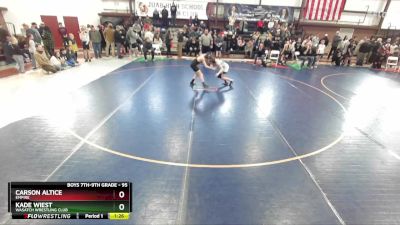 95 lbs Champ. Round 1 - Kade Wiest, Wasatch Wrestling Club vs Carson Altice, Empire