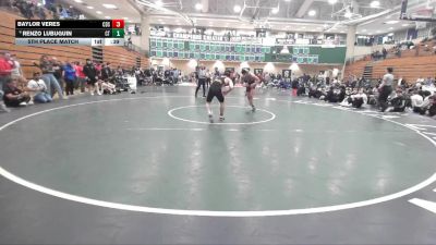 150 lbs 5th Place Match - Baylor Veres, Corona Del Sol vs Renzo Lubuguin, Cherokee Trail