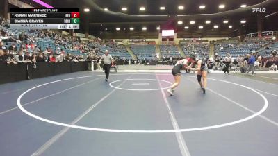 155 lbs Semifinal - Cianna Graves, Tecumseh - Shawnee Heights HS vs Kyrah Martinez, Goddard-Eisenhower Hs