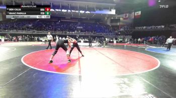 157 lbs Champ. Round 1 - Isaac Padilla, Pitman vs Ben Calia, Granite Bay