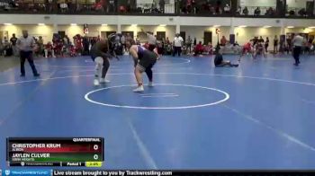 285 lbs Quarterfinal - Christopher Krum, Albion vs Jaylen Culver, Siena Heights