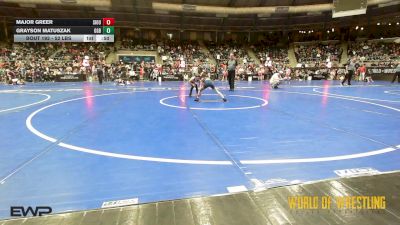 52 lbs Consolation - Major Greer, Siouxland Wrestling Academy vs Grayson Matuszak, GGB Ohio