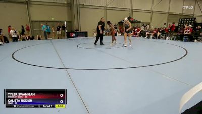 130 lbs Round 2 (8 Team) - Tyler Swanigan, Michigan Blue vs Calista Rodish, Iowa