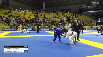 EDUARDA ANDRADE DE ARAUJO vs KAMILA ABREU DA SILVA 2024 World Jiu-Jitsu IBJJF Championship