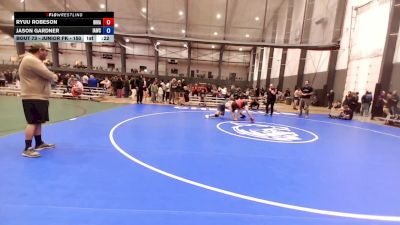Junior FK - 150 lbs Cons. Round 1 - Ryuu Robeson, Whatcom Wrestling Academy vs Jason Gardner, Ilwaco Anchors Wrestling Club