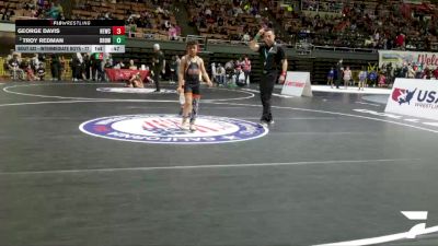 Intermediate Boys - 77 lbs Cons. Round 3 - George Davis, High Elevation Wrestling Club vs Troy Redman, Blood Run'th Orange Wrestling Club