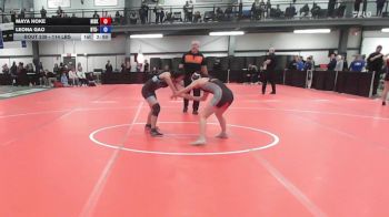 114 lbs Consi Of 8 #2 - Maya Hoke, Niskayuna-schenectady vs Leona Gao, BTS- Brooklyn Technical