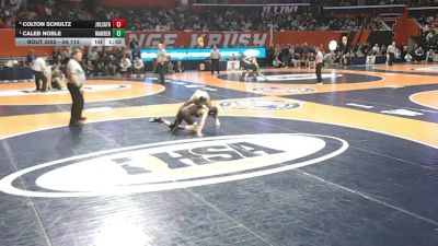 3A 113 lbs Semifinal - Caleb Noble, Gurnee (Warren) vs Colton Schultz, Joliet (Catholic Academy)