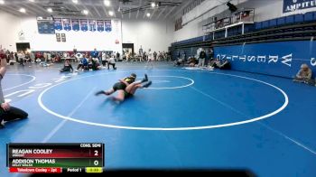 130 lbs Cons. Semi - Reagan Cooley, Wright vs Addison Thomas, Kelly Walsh