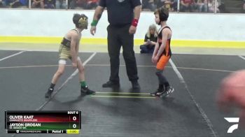 49 lbs Champ. Round 1 - Oliver Kaat, Charlotte Grapplers vs Jayson Grogan, St. Ignace WC