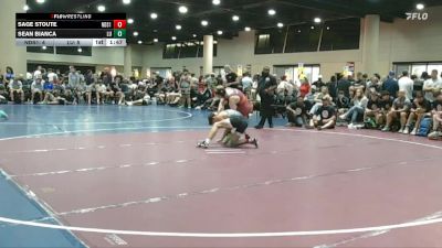 120 lbs Round 2 (6 Team) - Sean Bianca, Level Up vs Sage Stoute, North DeSoto Red