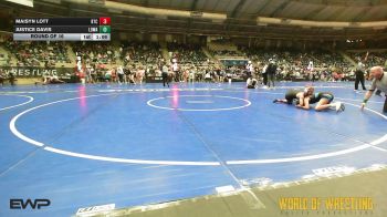 102 lbs Round Of 16 - Maisyn Lott, Bison Takedown Club vs Justice Davis, Lady Outlaw Wrestling Academy
