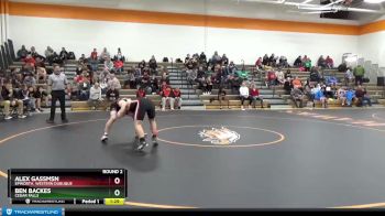 JV Boys-11 lbs Round 2 - Ben Backes, Cedar Falls vs Alex Gassmsn, Epworth, Western Dubuque