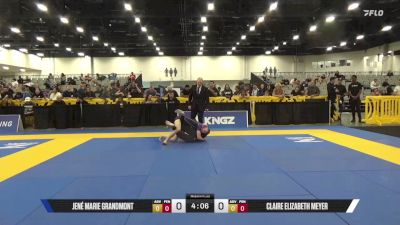 Claire Elizabeth Meyer vs Jené Marie Grandmont 2025 World IBJJF Jiu-Jitsu No-Gi Championship