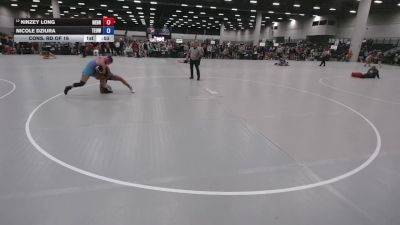 140 lbs Cons. Rd Of 16 - Kinzey Long, Nebraska vs Nicole Dziura, Toss Em Up Wrestling Academy