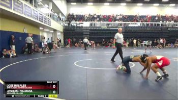 125 lbs Cons. Round 3 - Jose Rosales, Santa Rosa Junior College vs Joshuah Valdivia, Lemoore College