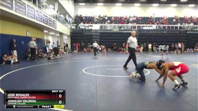 125 lbs Cons. Round 3 - Jose Rosales, Santa Rosa Junior College vs Joshuah Valdivia, Lemoore College