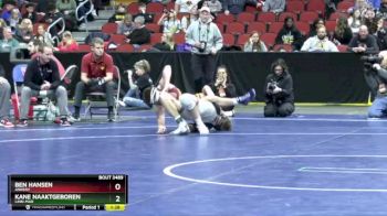 3A-144 lbs Semifinal - Kane Naaktgeboren, Linn-Mar vs Ben Hansen, Ankeny