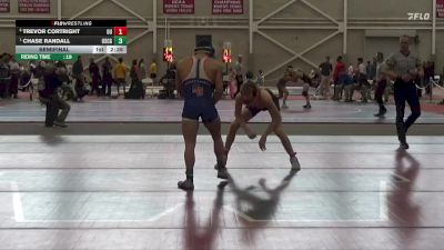 133 lbs Semifinal - Chase Randall, Coast Guard vs Trevor Cortright, Utica