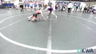 80 lbs Quarterfinal - Jake Johnson, Pauls Valley Panther Pinners vs JP Cooper, Bristow Youth Wrestling