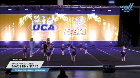 Macs Allstar Cheer - MACS TINY STARZ [2024 L1 Tiny - Novice - Restrictions Day 1] 2024 UCA Sandy Fall Classic