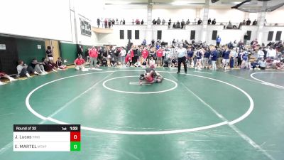 132 lbs Round Of 32 - JD Lucas, Hingham vs ETHAN MARTEL, Mt. Hope