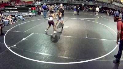 95 lbs 3rd Place Match - Xuxa Kellen, Nebraska Wrestling Academy vs Mia Gonzalez, Wakefield Youth Wrestling