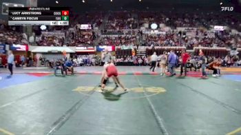 G - 135 lbs Semifinal - Lucy Armstrong, Conrad Girls vs Camryn Fiscus, Fergus (Lewistown)/Hobson Girls