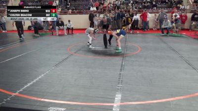 80_B lbs 7th Place - Joseph Bibro, Wissahickon vs Colten Beacom, United