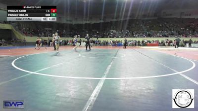 110 lbs Semifinal - Paezlie Kerr, F-5 Grappling vs Paisley Gilles, Harrah