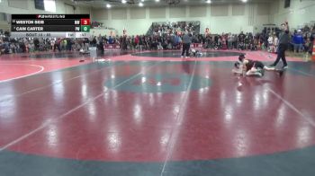 85 lbs Champ. Round 1 - Cain Carter, Pinnacle Wrestling vs Weston Seib, Monticello Warriors
