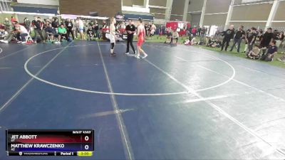 126 lbs Cons. Round 2 - Jet Abbott, UT vs Matthew Krawczenko, AZ