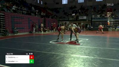 165 lbs Semifinal - Caden Dobbins, Lock Haven vs Chandler Amaker, Central Michigan