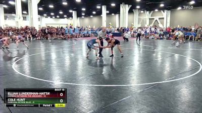 120 lbs Round 4 (8 Team) - Elijah Lunderman-Hattaway, Camden Outsiders The Greasers vs Cole Hunt, Carolina Exteme Blue