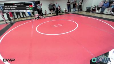 61 lbs Quarterfinal - Bryer Williams, Locust Grove Youth Wrestling vs Tracen Goins, G3 Grappling